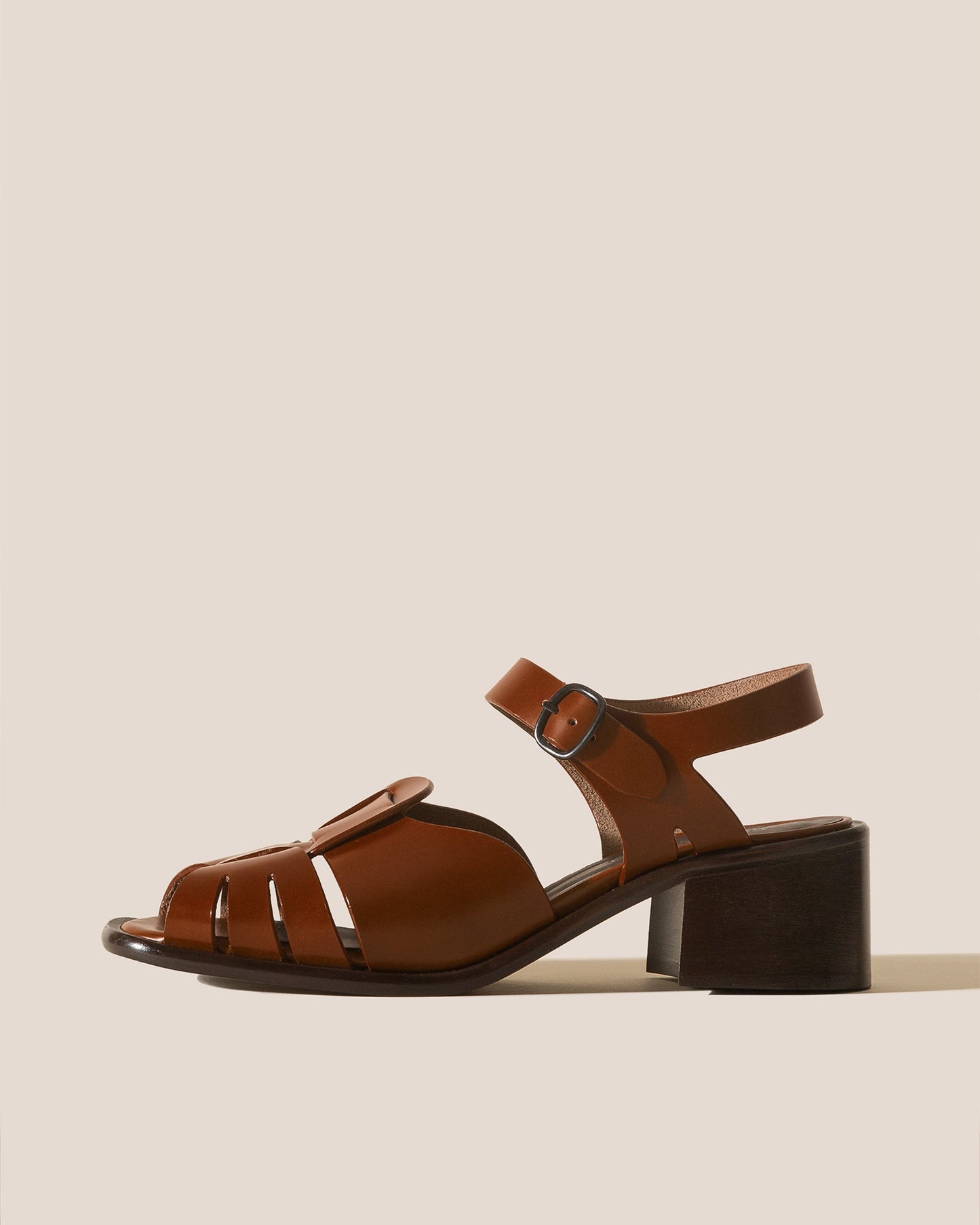 ANCORA SQUARED HEELED - Open-Toe Fisherman Sandal - Hereu Women