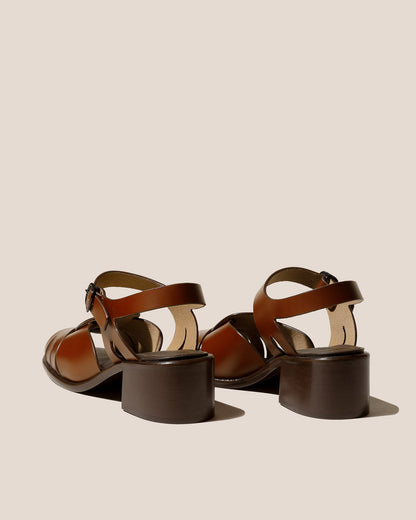 ANCORA SQUARED HEELED - Open-Toe Fisherman Sandal - Hereu Women