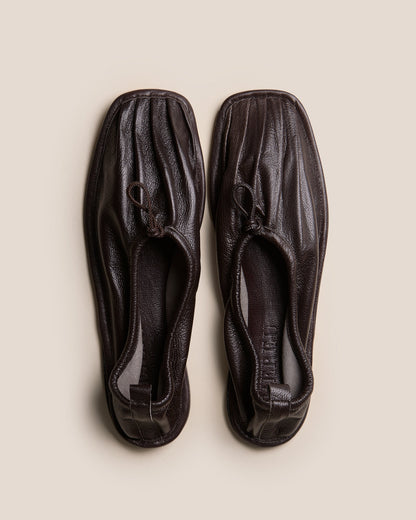 PUNTERA SUPPLE SHINY - Pleated-Toe Pump - Hereu Women