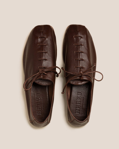 PLEGADA SHINY - Deconstructed Lace-up Shoe - Hereu Women