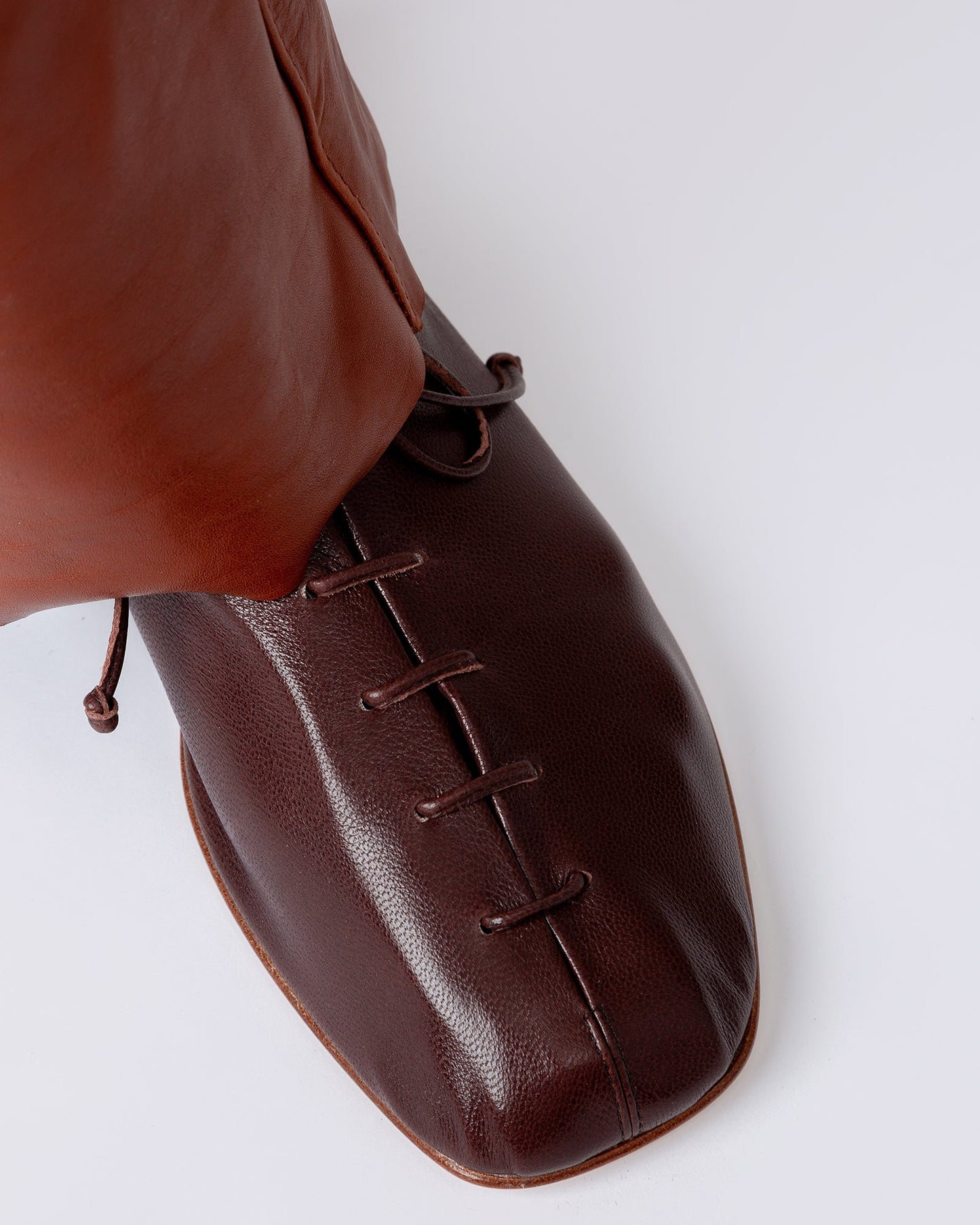 PLEGADA SHINY - Deconstructed Lace-up Shoe - Hereu Women