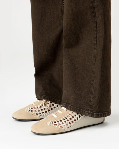 ESPORTIU WOVEN - Lace-Up Sporty Shoe - Hereu Women