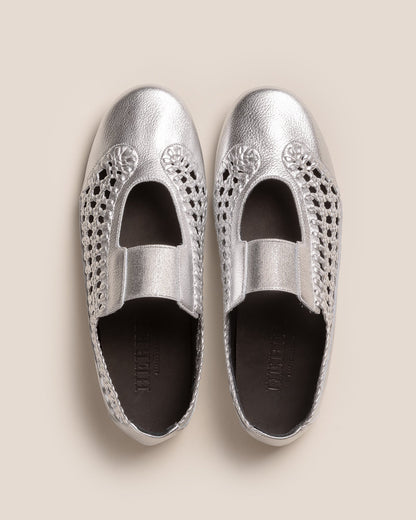 ESPORTIU MARY JANE WOVEN METALLIC - Sporty Mary Jane Shoe - Hereu Women