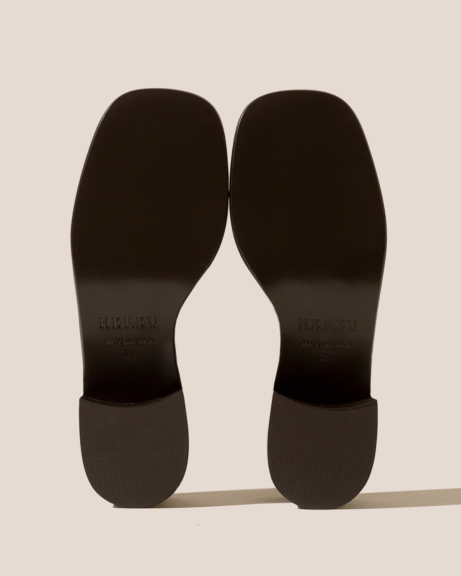 ANCORA SQUARED HEELED SLIDE - Heeled Fisherman Slide - Hereu Women