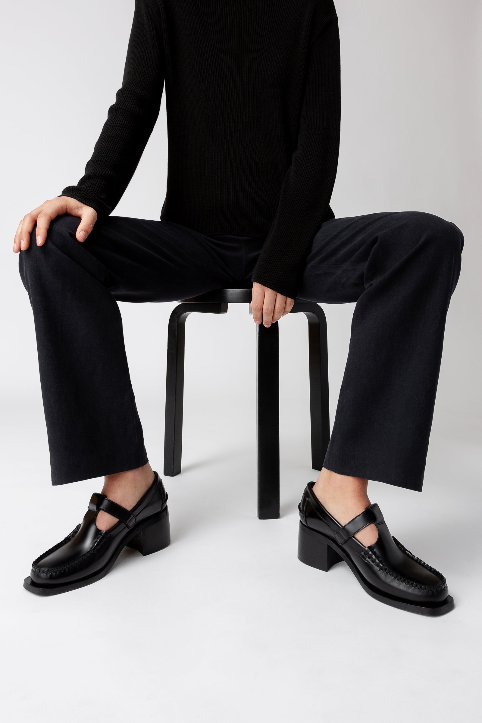 ALBER HEELED - T-Bar Loafer - Hereu Women