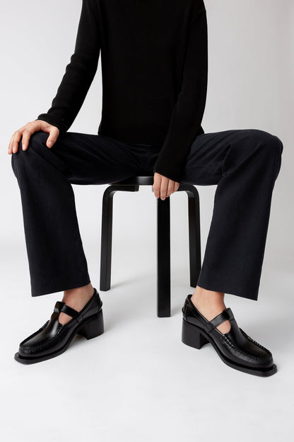 ALBER HEELED - T-Bar Loafer - Hereu Women
