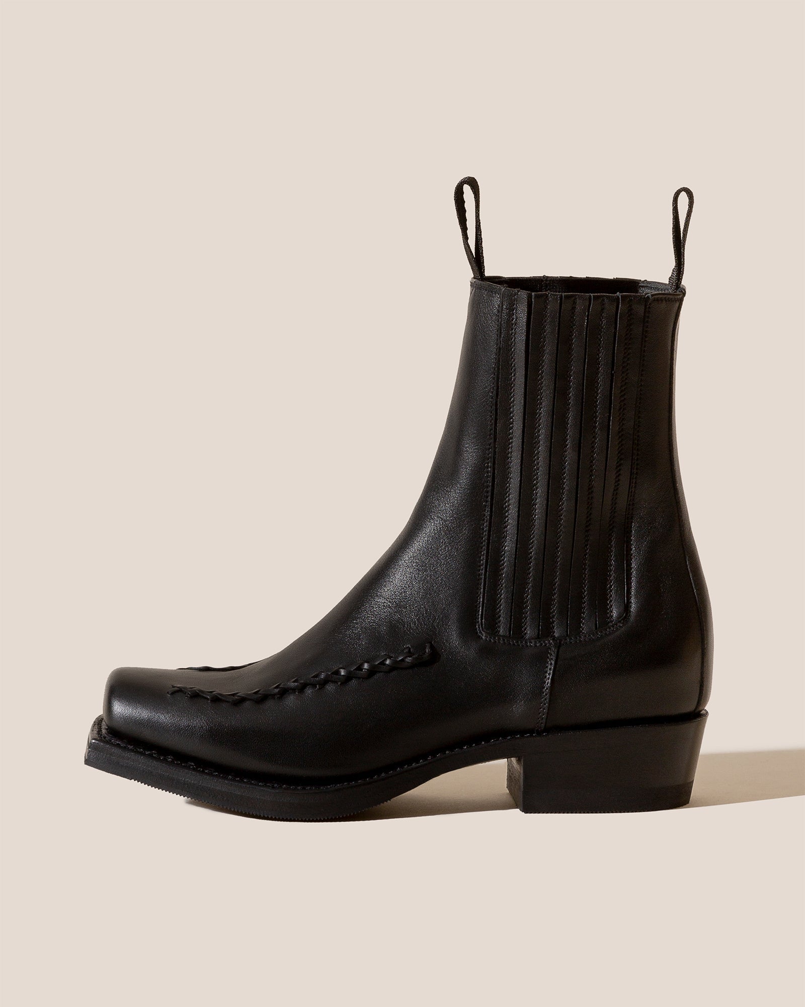AGULLA - Square-Toe Braided Detail Chelsea Boot - Hereu Women