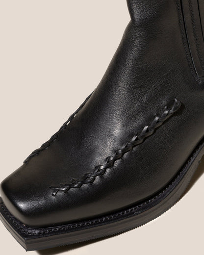 AGULLA - Square-Toe Braided Detail Chelsea Boot - Hereu Women