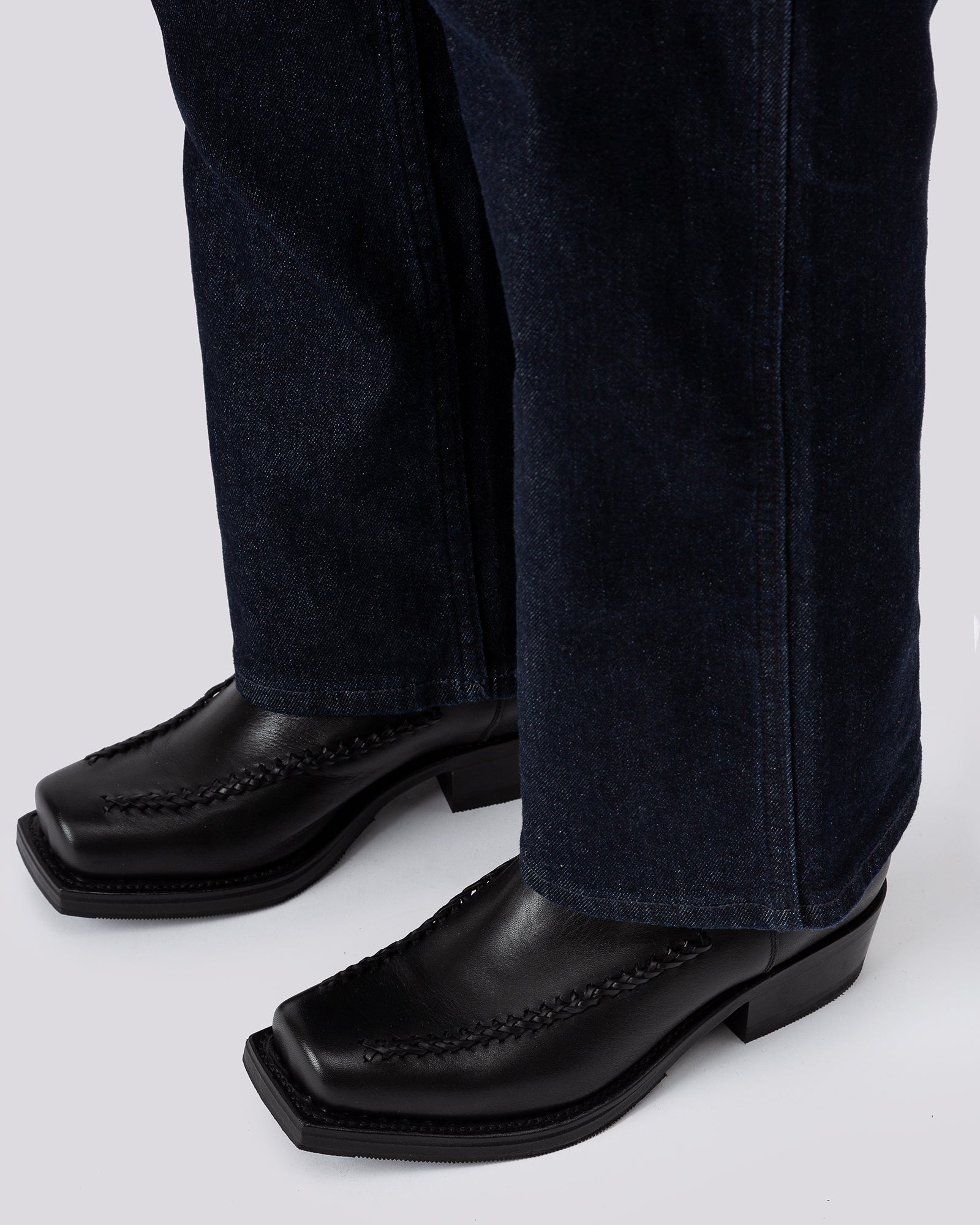 AGULLA - Square-Toe Braided Detail Chelsea Boot - Hereu Women
