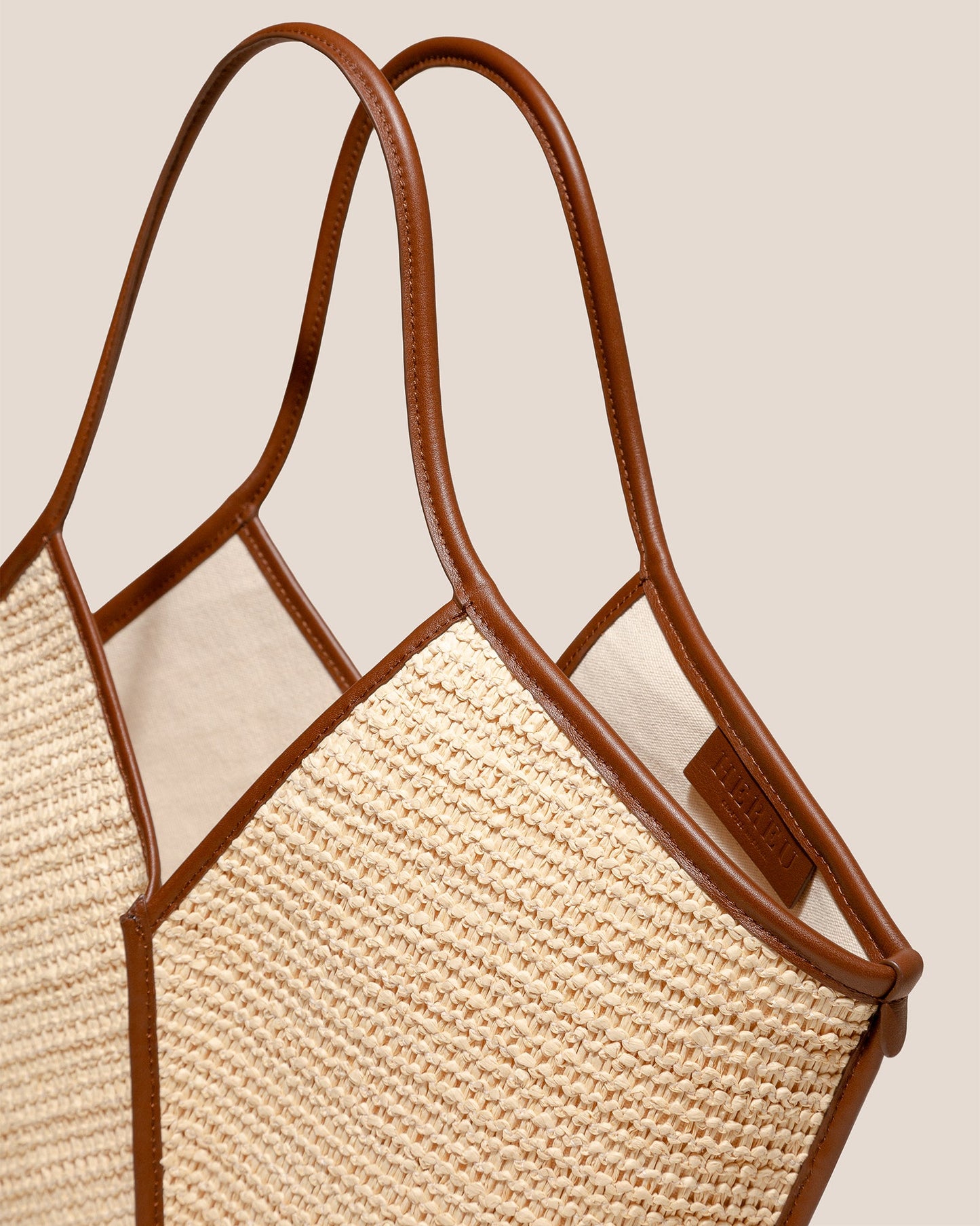 CALELLA RAFFIA - Leather-trimmed Tote Bag - Hereu Women|Men
