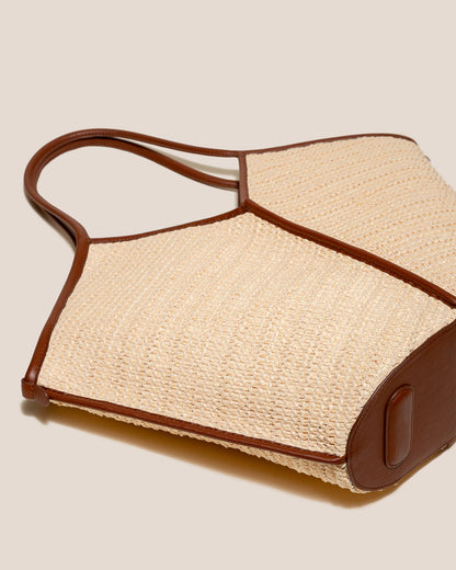 CALELLA RAFFIA - Leather-trimmed Tote Bag - Hereu Women|Men