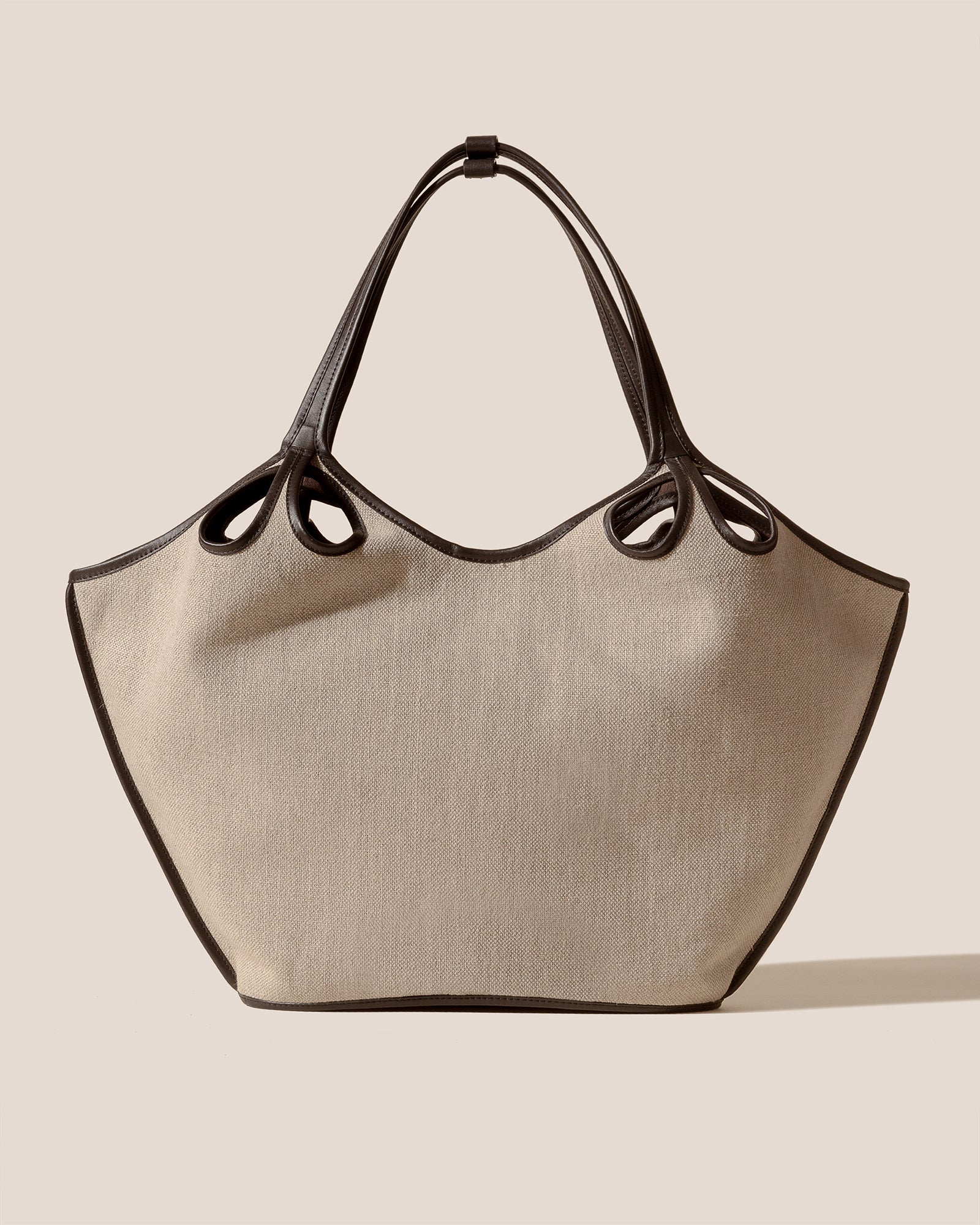 ESCALA LINEN - Cut-Out Tote Bag - Hereu Women