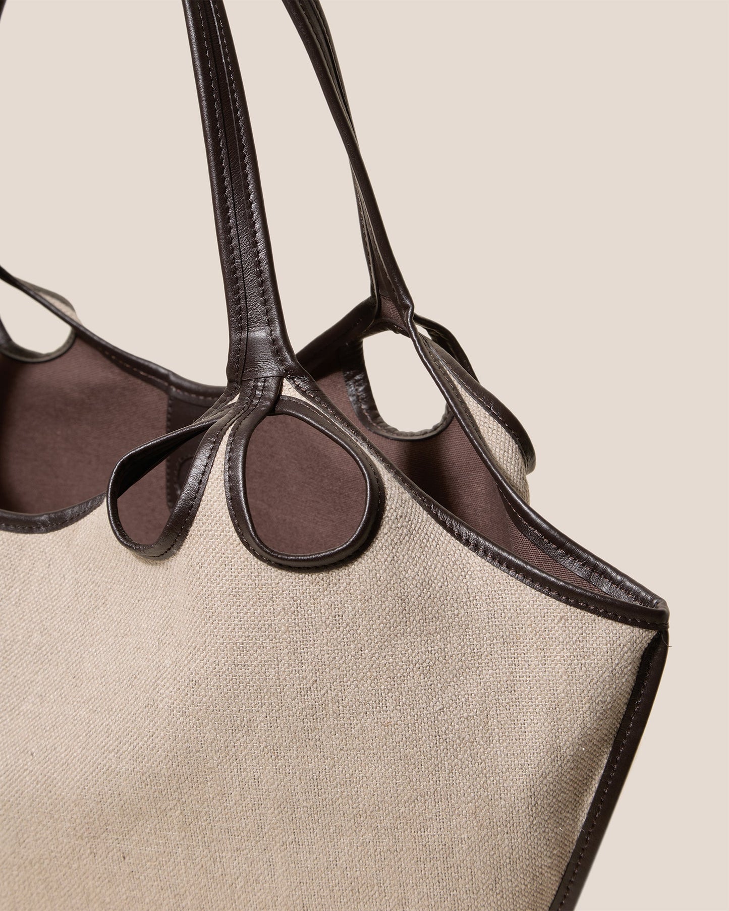 ESCALA LINEN - Cut-Out Tote Bag - Hereu Women