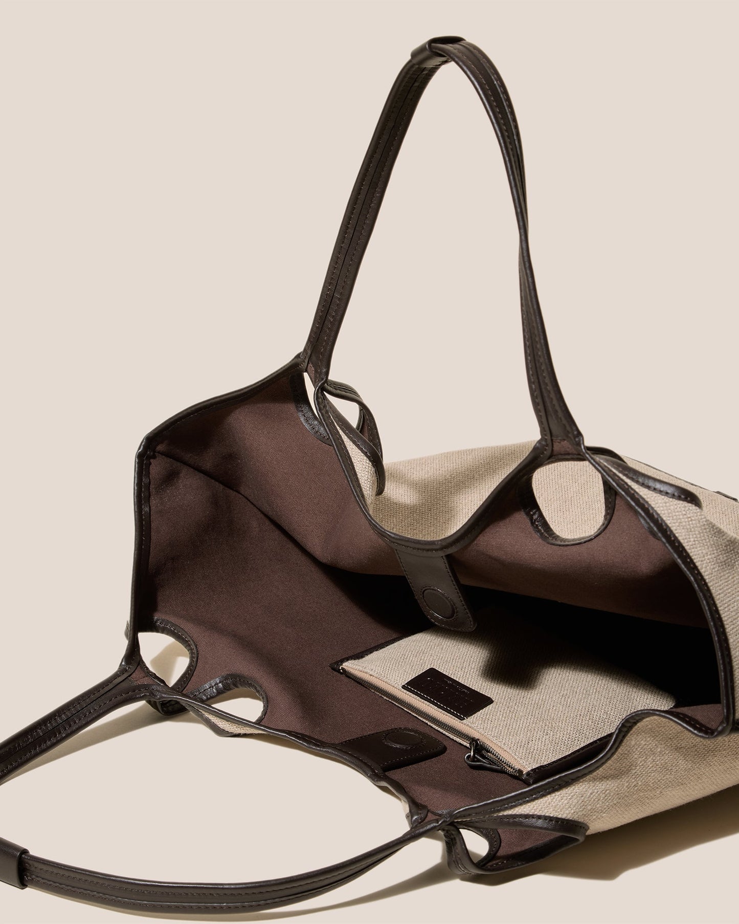 ESCALA LINEN - Cut-Out Tote Bag - Hereu Women