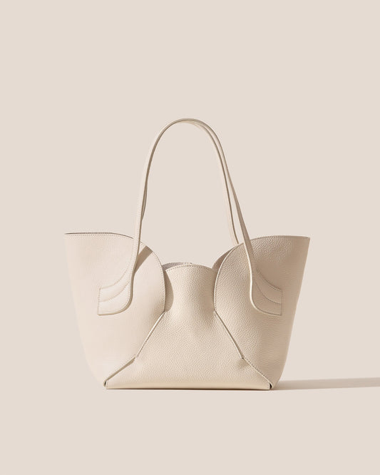 SEPAL S GRAINY - Tulip Shape Zipped Tote Bag - Hereu Women