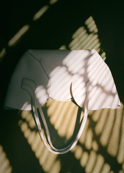 SEPAL S GRAINY - Tulip Shape Zipped Tote Bag - Hereu Women