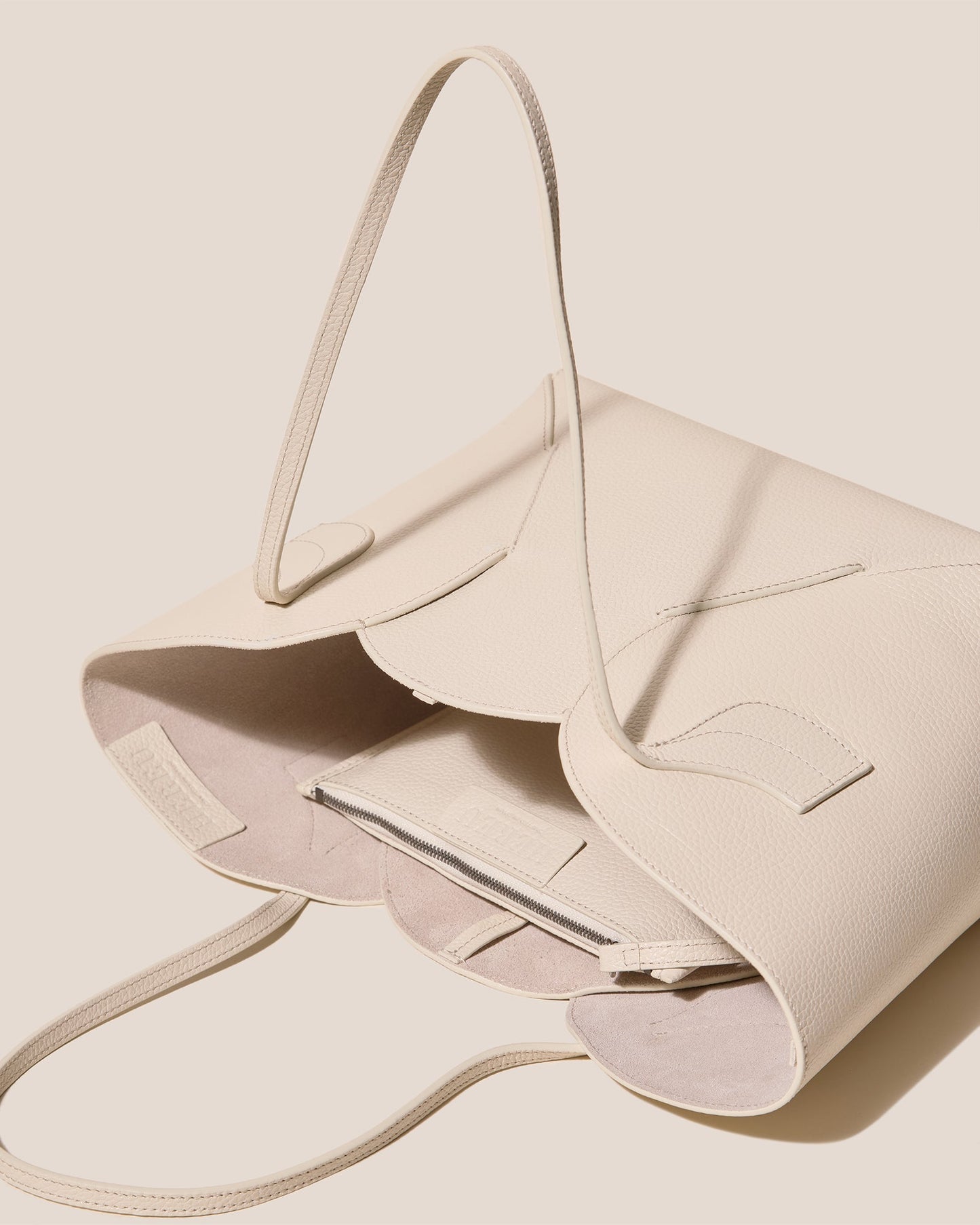 SEPAL S GRAINY - Tulip Shape Zipped Tote Bag - Hereu Women