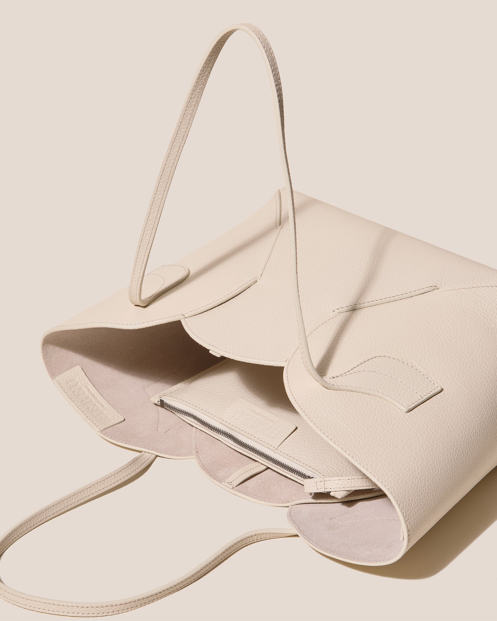 SEPAL S GRAINY - Tulip Shape Zipped Tote Bag - Hereu Women