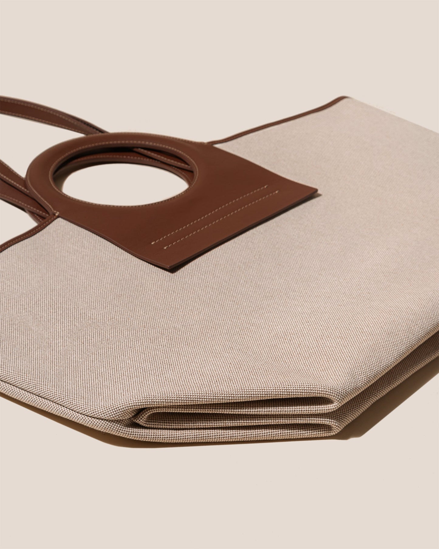 CALA S - Leather-trimmed Canvas Tote Bag - Hereu Women|Men