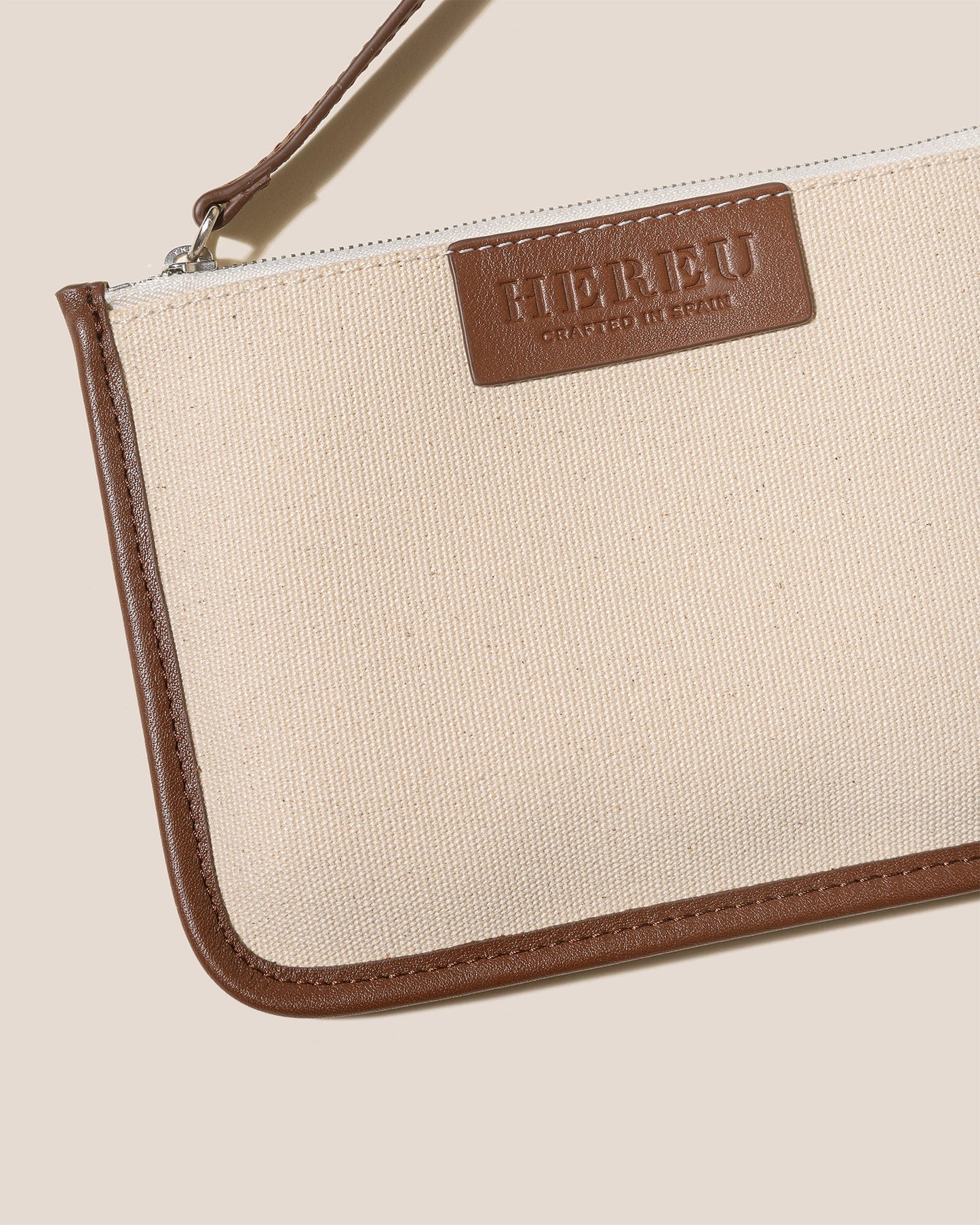 CALELLA - Leather-trimmed Organic Cotton Tote Bag - Hereu Women|Men