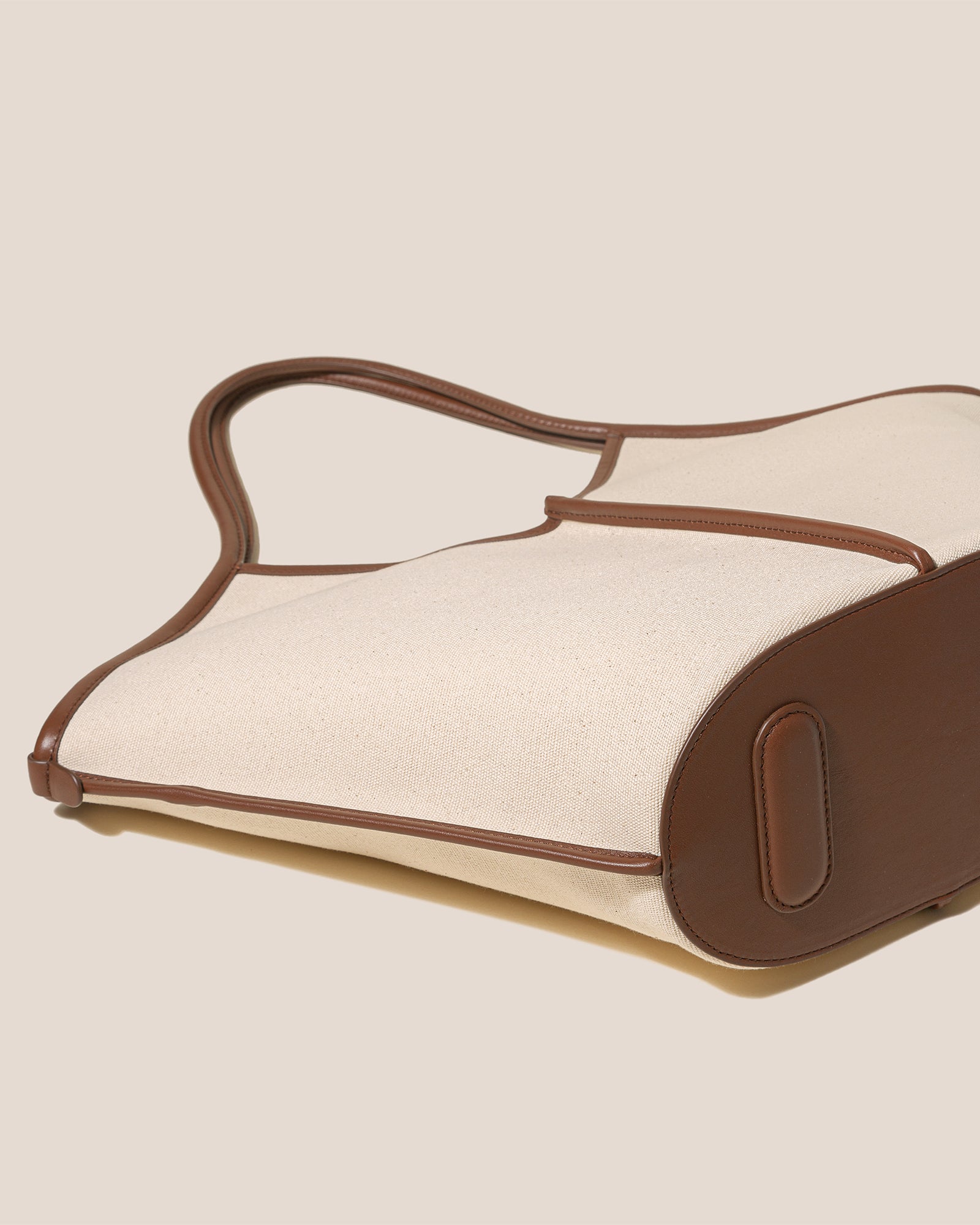 CALELLA - Leather-trimmed Organic Cotton Tote Bag - Hereu Women|Men