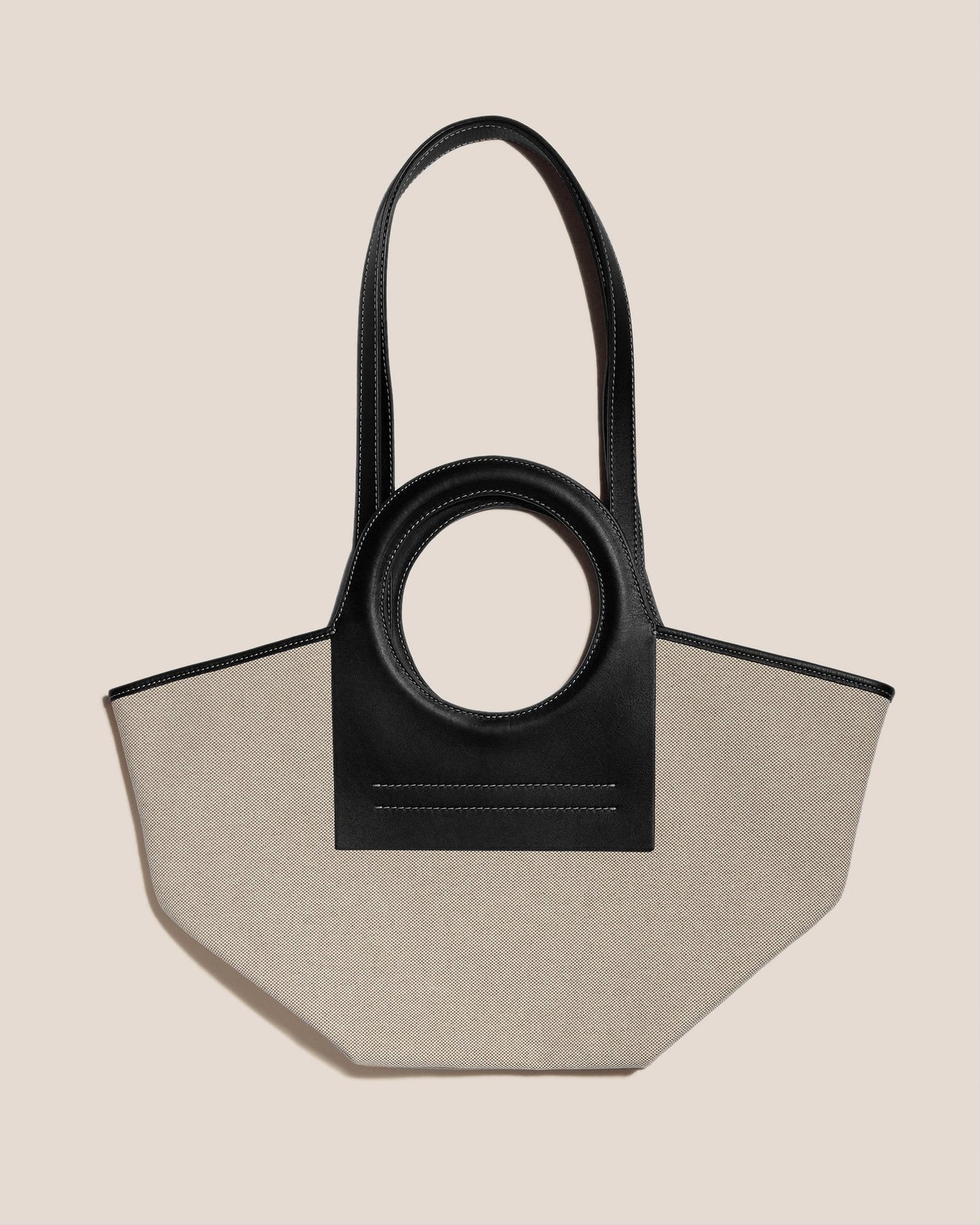 CALA S - Leather-trimmed Canvas Tote Bag - Hereu Women|Men