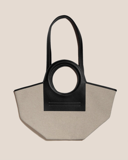 CALA S - Leather-trimmed Canvas Tote Bag - Hereu Women|Men