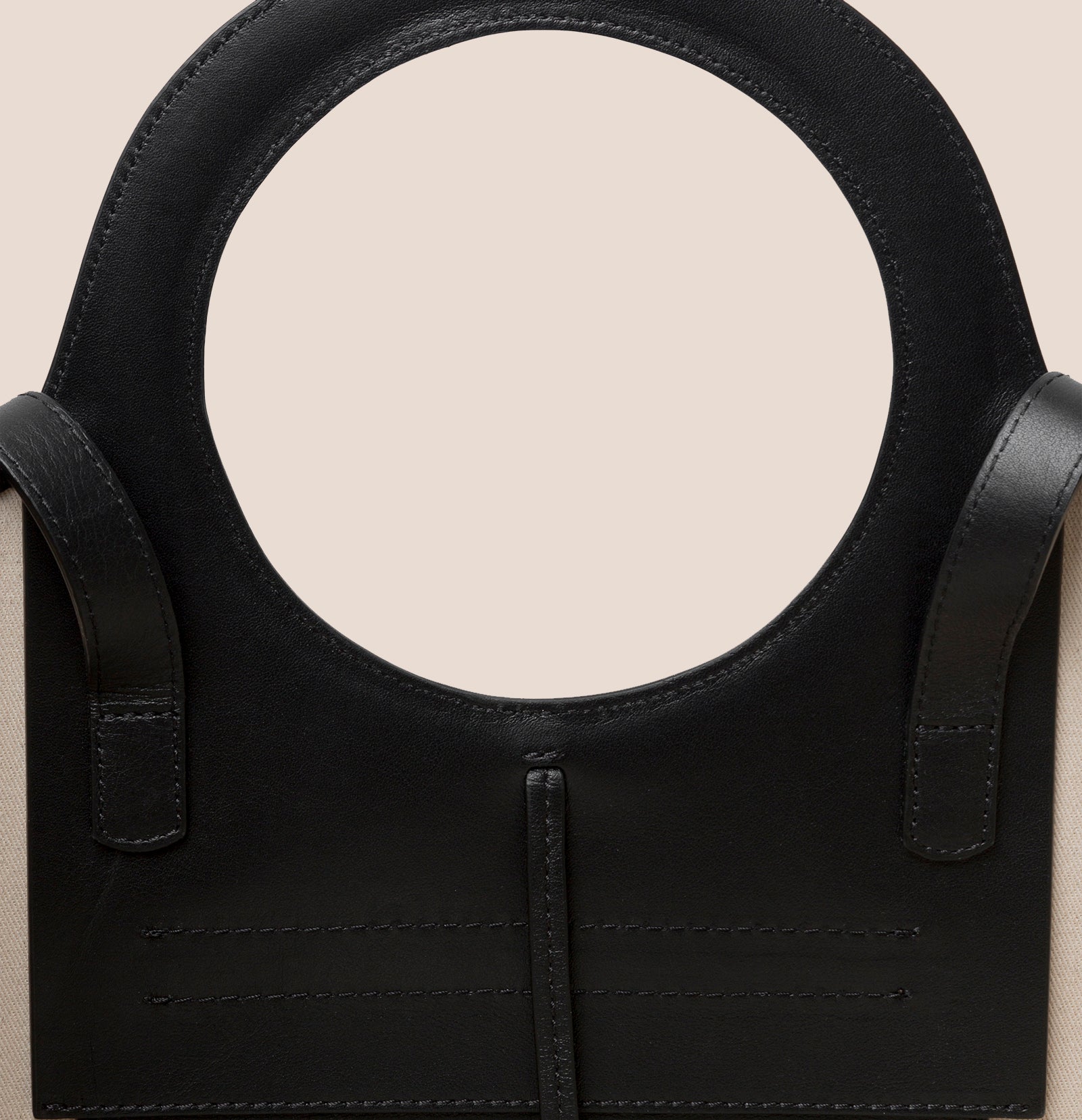 CALA S - Leather-trimmed Canvas Tote Bag - Hereu Women|Men