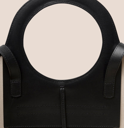 CALA S - Leather-trimmed Canvas Tote Bag - Hereu Women|Men