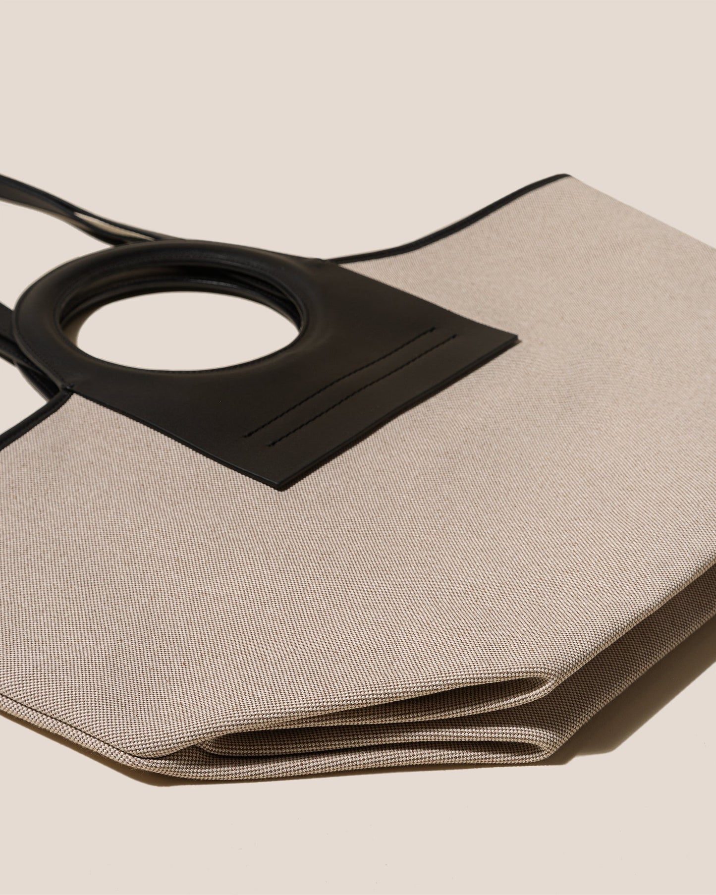CALA S - Leather-trimmed Canvas Tote Bag - Hereu Women|Men