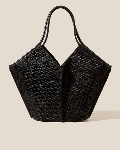 CALELLA RAFFIA - Leather-trimmed Tote Bag - Hereu Women|Men
