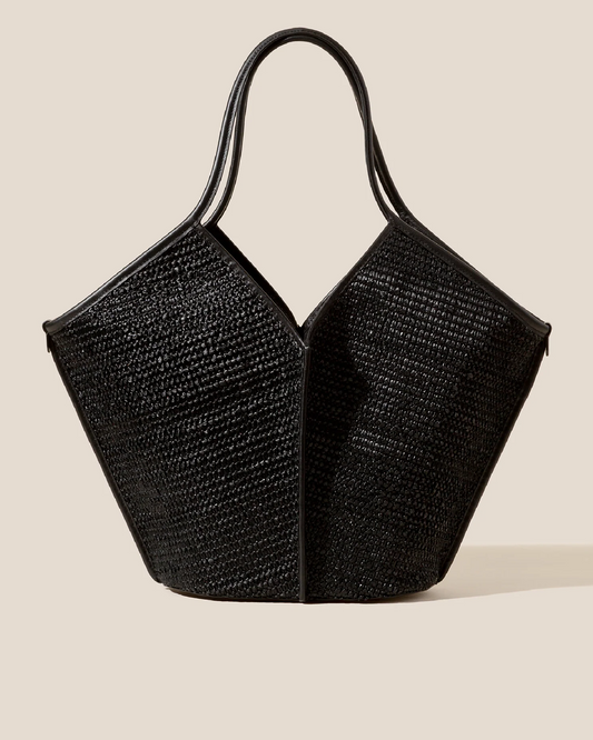 CALELLA RAFFIA - Leather-trimmed Tote Bag - Hereu Women|Men