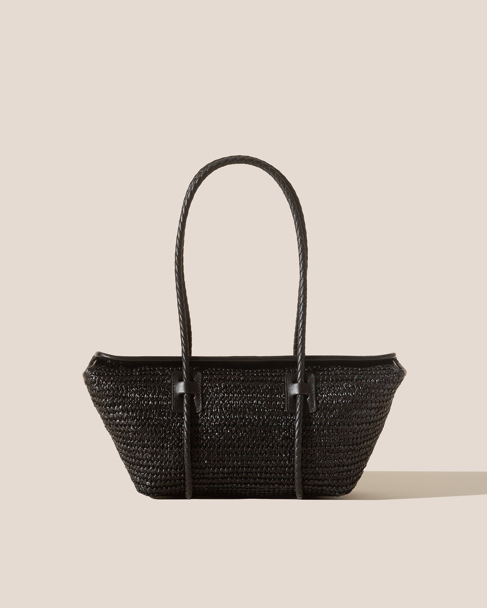 FORNA RAFFIA - Leather Framed Shoulder Bag - Hereu Women