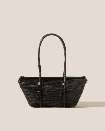 FORNA RAFFIA - Leather Framed Shoulder Bag - Hereu Women