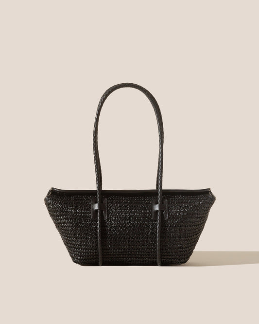 FORNA RAFFIA - Leather Framed Shoulder Bag - Hereu Women