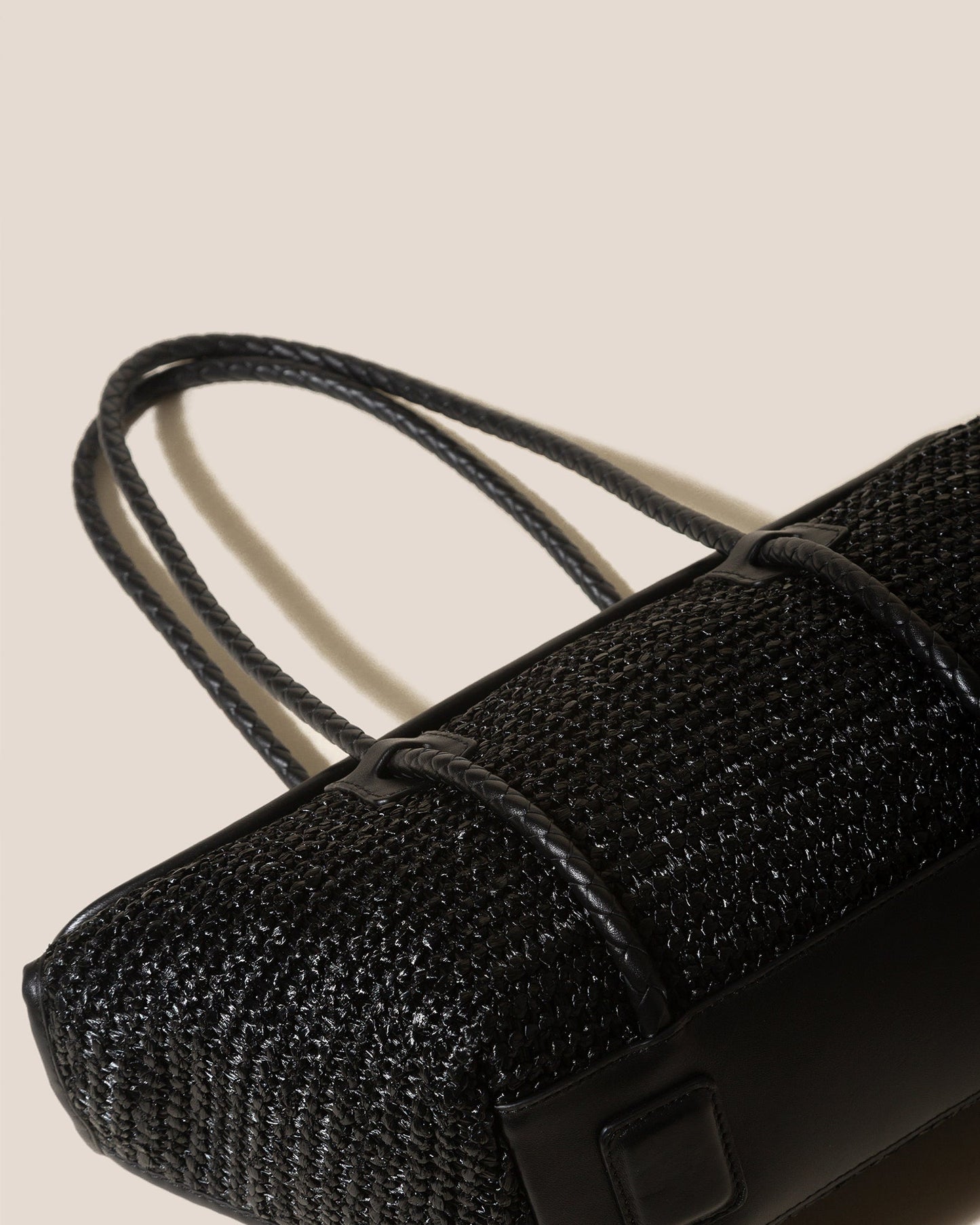 FORNA RAFFIA - Leather Framed Shoulder Bag - Hereu Women
