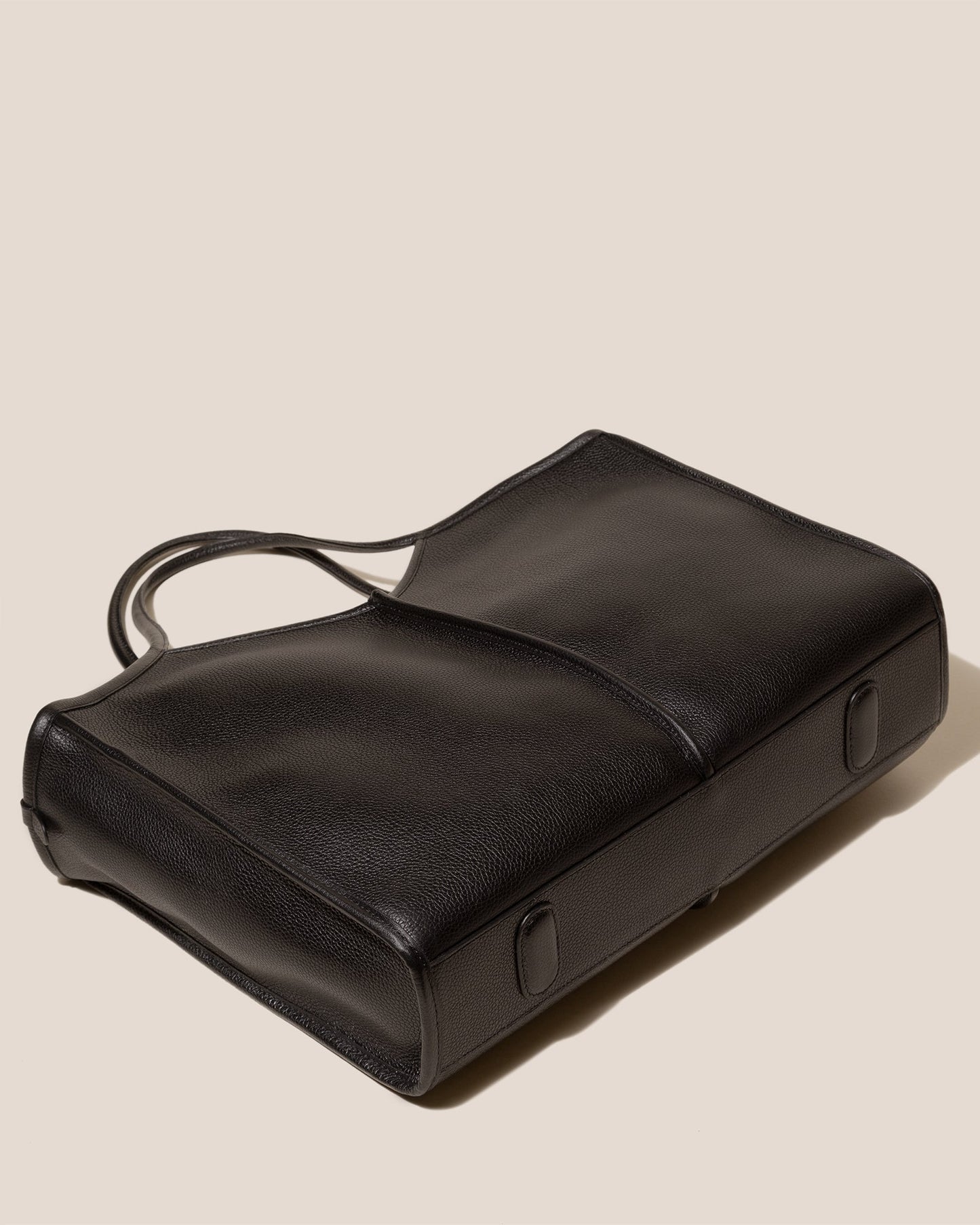CALELLA SQUARED MEDIUM GRAINY - Leather-trimmed Tote Bag - Hereu Women|Men