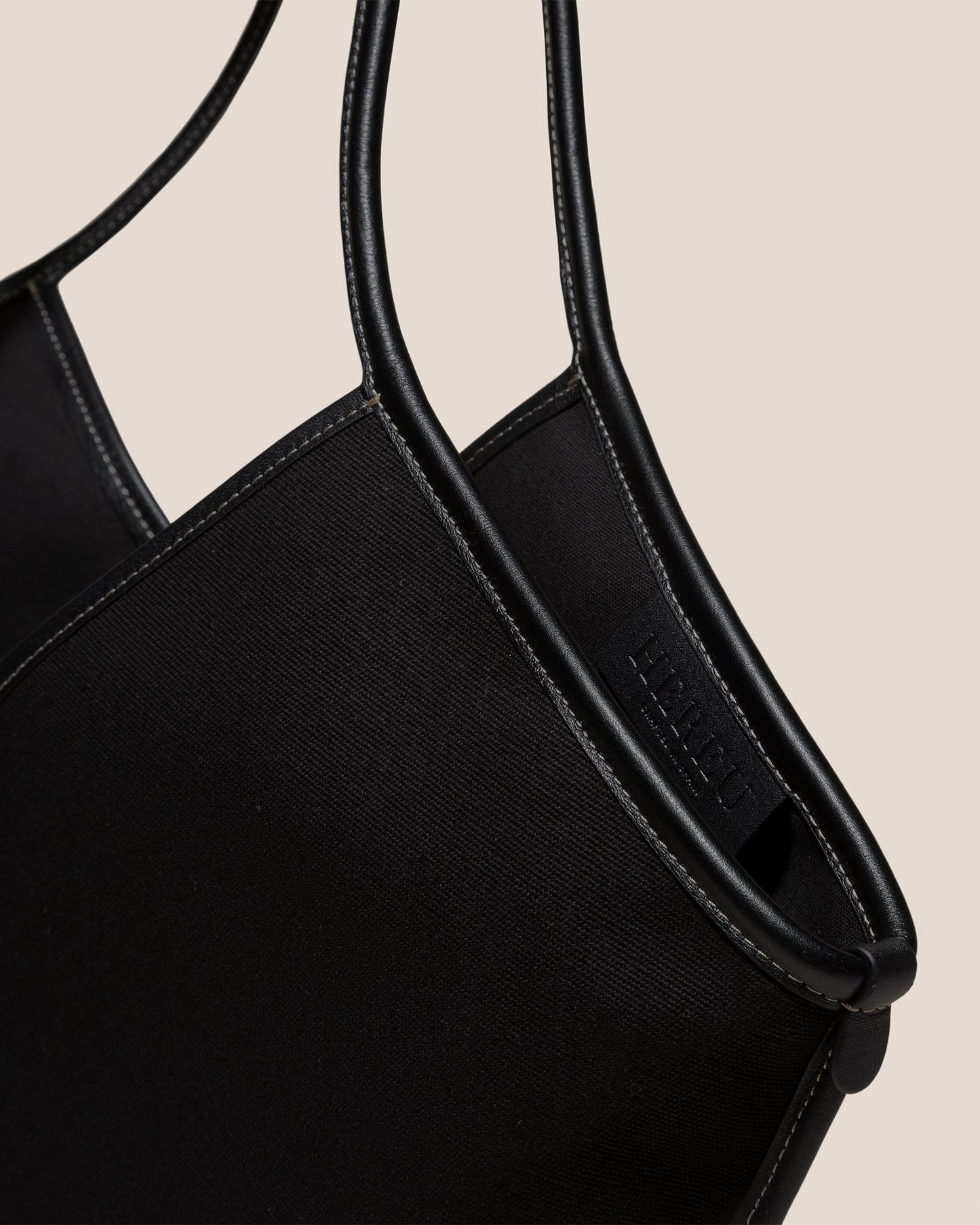 CALELLA - Leather-trimmed Organic Cotton Tote Bag - Hereu Women|Men