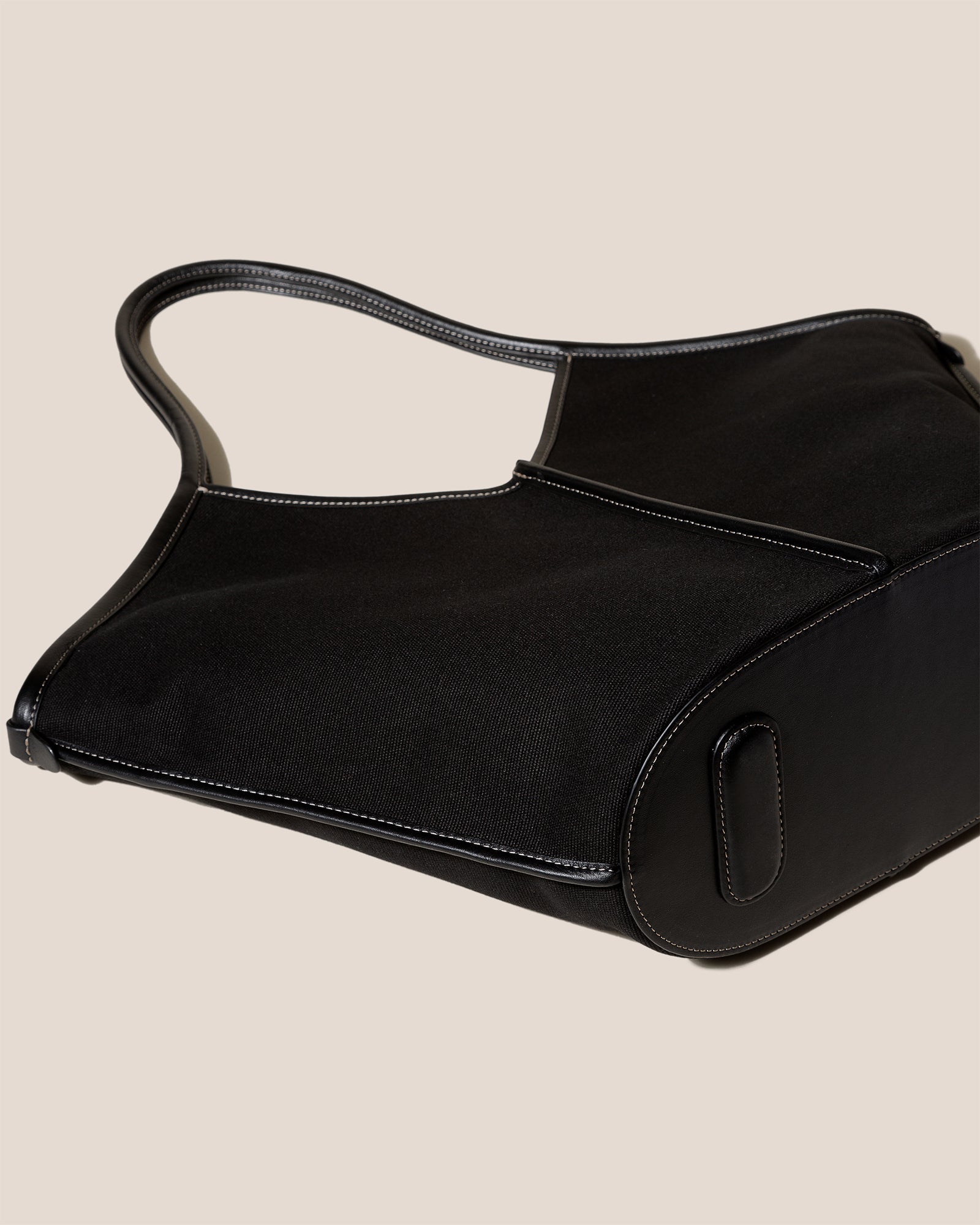 CALELLA - Leather-trimmed Organic Cotton Tote Bag - Hereu Women|Men