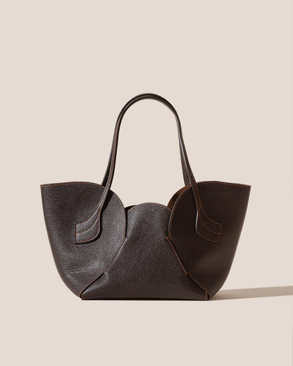 SEPAL S GRAINY - Tulip Shape Zipped Tote Bag - Hereu Women