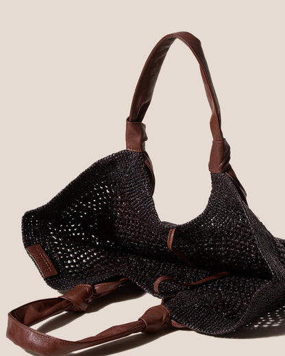FONOL - Crocheted Raffia Basket - Hereu Women