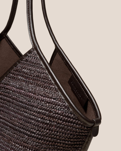 CALELLA RAFFIA - Leather-trimmed Tote Bag - Hereu Women|Men