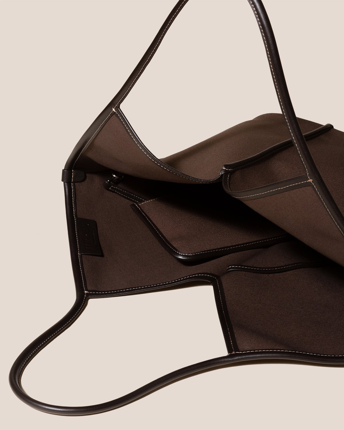 CALELLA - Leather-trimmed Organic Cotton Tote Bag - Hereu Women|Men