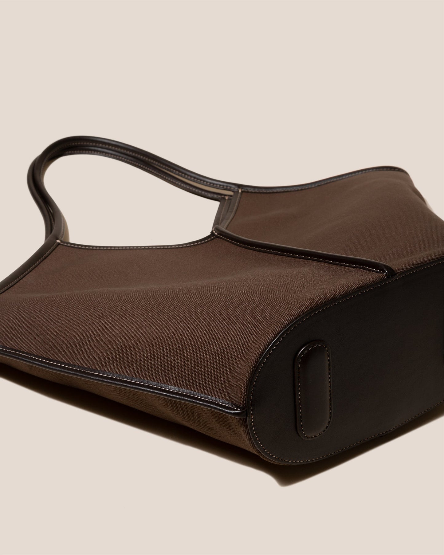 CALELLA - Leather-trimmed Organic Cotton Tote Bag - Hereu Women|Men