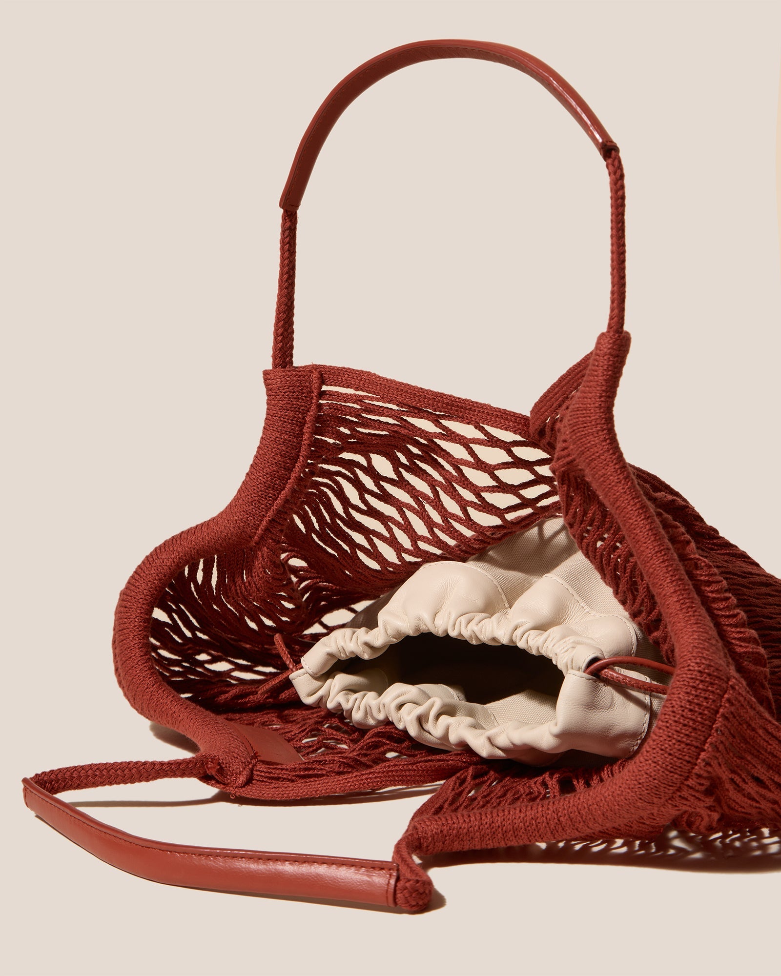 CALELLA FILT - Knitted Cotton Net Bag - Hereu Women