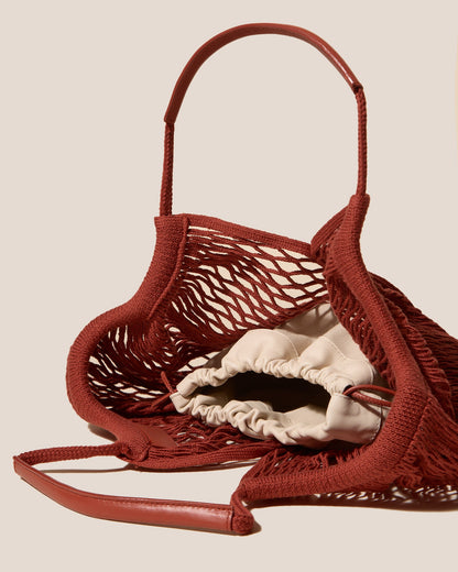 CALELLA FILT - Knitted Cotton Net Bag - Hereu Women
