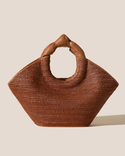 CASTELL RAFFIA - Knotted-handle Tote Bag - Hereu Women