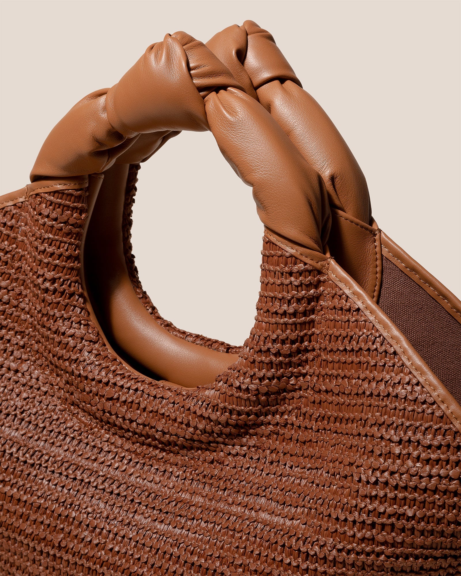 CASTELL RAFFIA - Knotted-handle Tote Bag - Hereu Women
