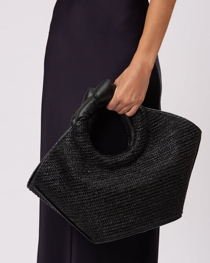 CASTELL RAFFIA - Knotted-handle Tote Bag - Hereu Women