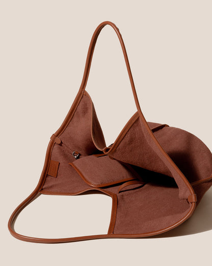 CALELLA SOFT LINEN - Leather-trimmed Tote Bag - Hereu Women|Men